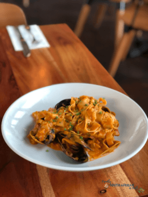 Chapters Bistro Currambine Seafood Tagliatelle - Proudly South African in Perth