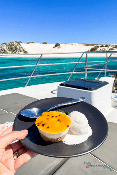 Dessert on the Rottnest Cruises Seafood Cruise 