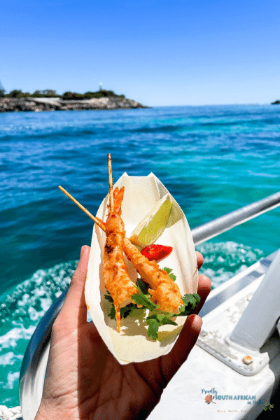 prawns on the Rottnest Cruises Seafood Cruise 
