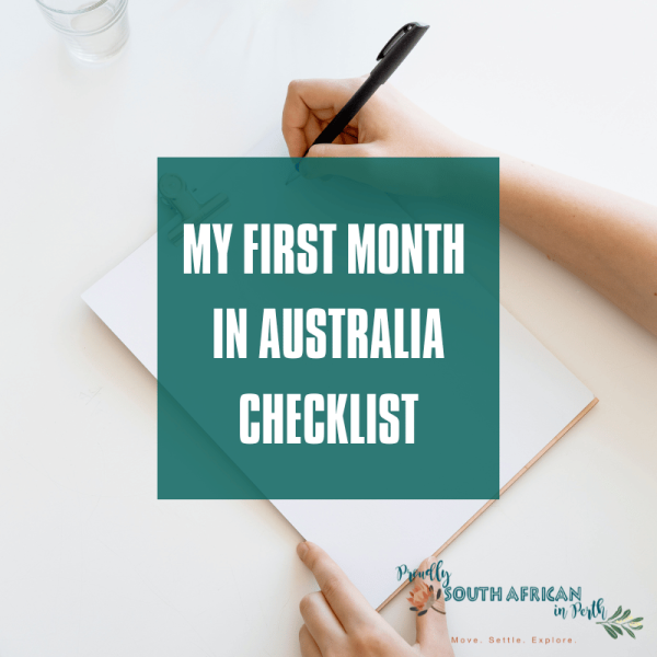 first month in australia checklist product image