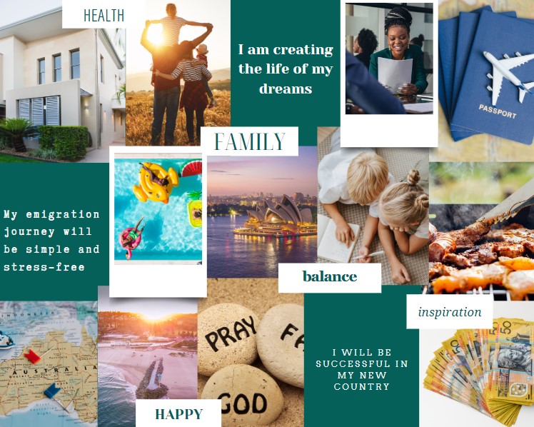 Moving Abroad Vision Board Planner | Manifest Your Move